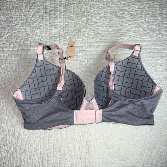 VICTORIA’S SECRET Padded Perfect Coverage Brand New Grey Pink 36D - Picture 3 of 8